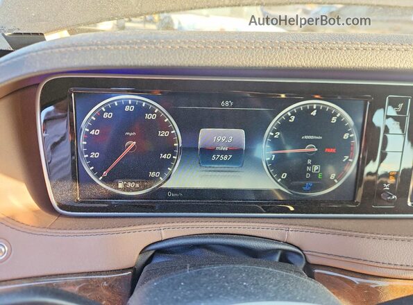 WDDUG8CB9HA310961 2017 MERCEDES-BENZ S Black Widok zestawu wskaźników
