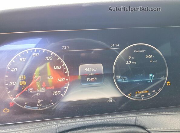 WDDUG8DB0KA453576 2019 MERCEDES-BENZ S White ხელსაწყოთა პანელის ხედი