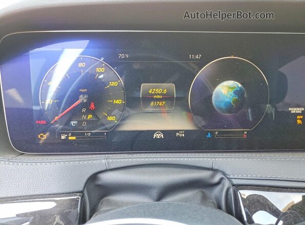 WDDUG8DB4KA456108 2019 MERCEDES-BENZ S Черный Вид щитка приборов