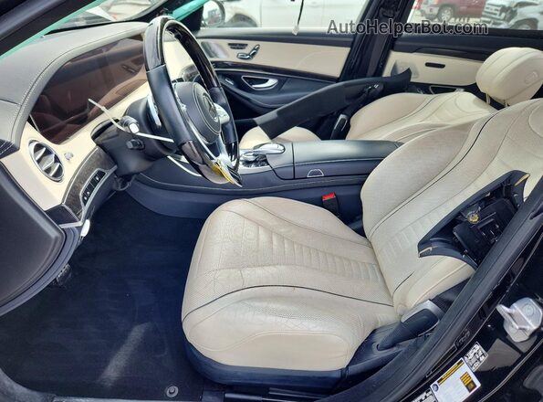 WDDUG8DBXKA424554 2019 MERCEDES-BENZ S Black Widok wnętrza z przodu