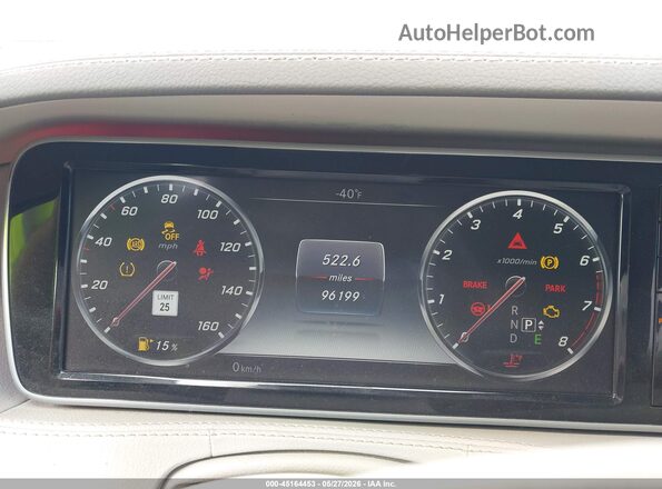 WDDUG8FB2GA262035 2016 MERCEDES-BENZ S-CLASS Black Vista de los asientos traseros