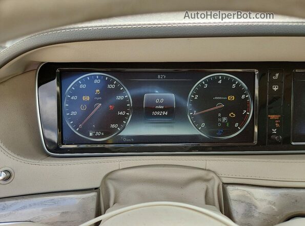 WDDUG8FB2HA338516 2017 MERCEDES-BENZ S Gray Սարքավորումների վահանակի տեսք