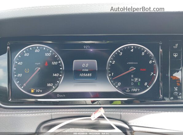 WDDUG8FB4GA233524 2016 MERCEDES-BENZ S-CLASS Gray 