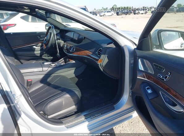 WDDUG8FBXGA247668 2016 MERCEDES-BENZ S-CLASS Серебряный Вид салона спереди