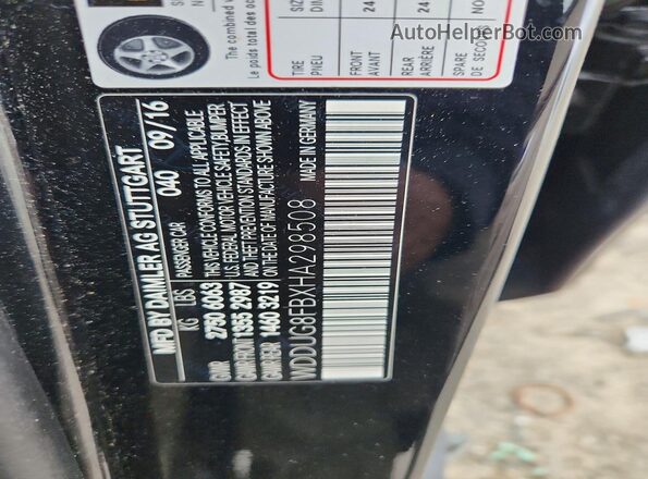 WDDUG8FBXHA298508 2017 MERCEDES-BENZ S Black 