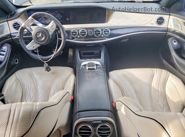 WDDUG8JB0JA386853 2018 MERCEDES-BENZ S Black Առջևի վահանակի տեսք