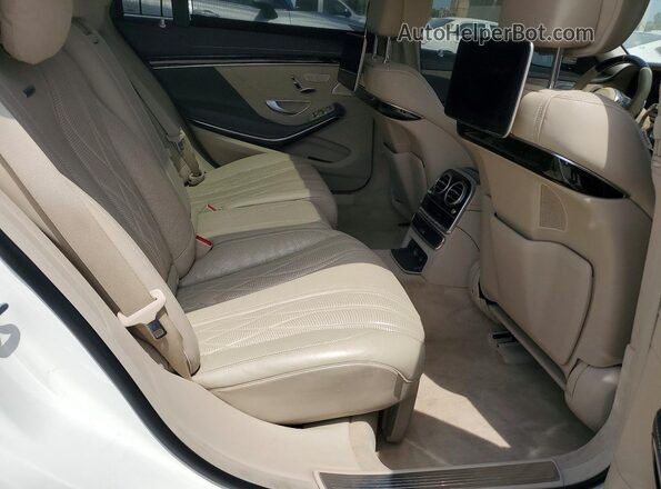 WDDUG8JB9KA433198 2019 MERCEDES-BENZ S White Widok tylnych siedzeń
