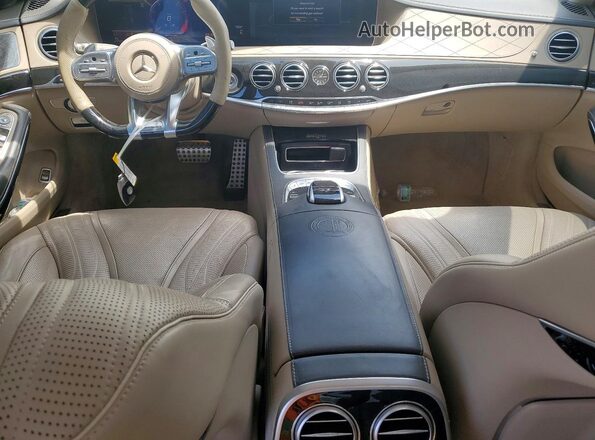 WDDUG8JB9KA433198 2019 MERCEDES-BENZ S White Widok deski rozdzielczej