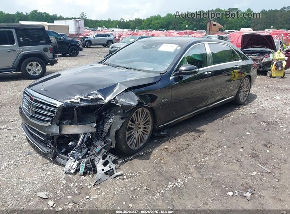 WDDUX8AB9JA370652 2018 MERCEDES-BENZ MAYBACH S 650 Black წინა მარცხენა ხედი სამი მეოთხედიდან