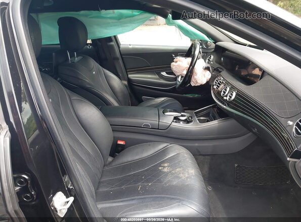 WDDUX8AB9JA370652 2018 MERCEDES-BENZ MAYBACH S 650 Black წინა სალონის ხედი