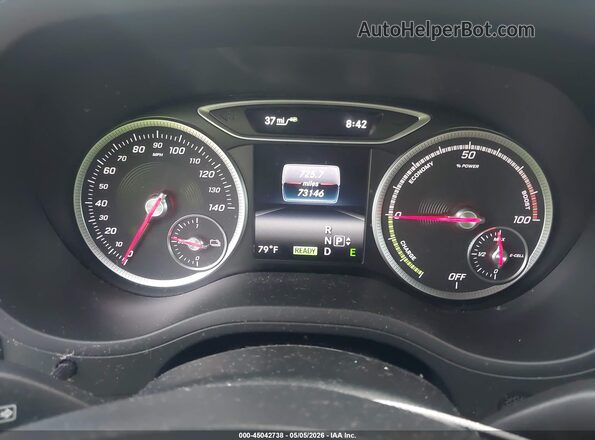 WDDVP9AB0HJ013221 2017 MERCEDES-BENZ B 250E White უკანა სავარძლების ხედი