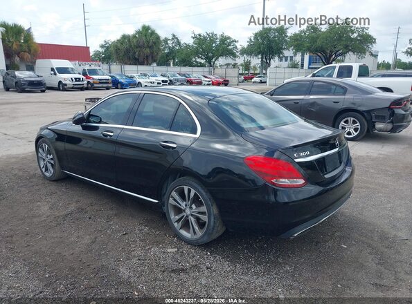 WDDWF4JB1HR253230 2017 MERCEDES-BENZ C-CLASS Черный Задняя левая четверть