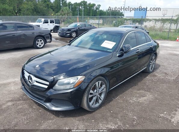 WDDWF4JB1HR253230 2017 MERCEDES-BENZ C-CLASS Черный Передняя левая четверть