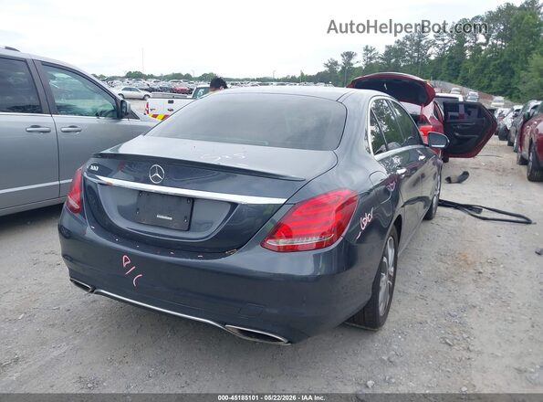 WDDWF4JB3GR136635 2016 MERCEDES-BENZ C-CLASS Серый Задняя правая четверть