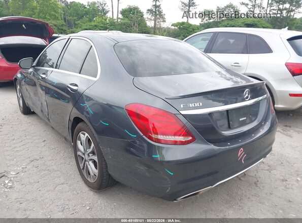 WDDWF4JB3GR136635 2016 MERCEDES-BENZ C-CLASS Серый Задняя левая четверть