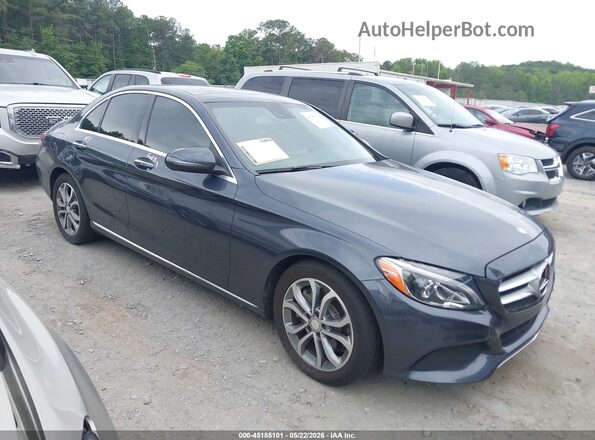 WDDWF4JB3GR136635 2016 MERCEDES-BENZ C-CLASS Серый Вид задней части салона