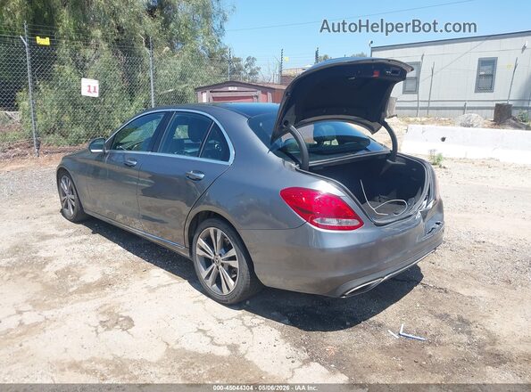 WDDWF4JB5JR413406 2018 MERCEDES-BENZ C-CLASS Gray Tył lewy