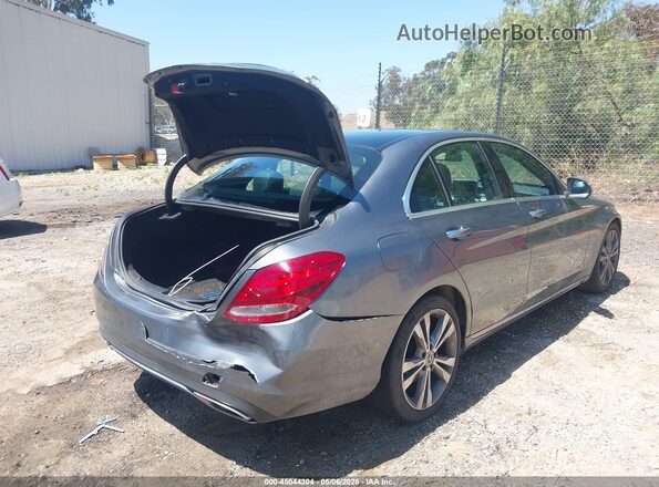 WDDWF4JB5JR413406 2018 MERCEDES-BENZ C-CLASS Gray Tył prawy