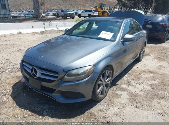 WDDWF4JB5JR413406 2018 MERCEDES-BENZ C-CLASS Gray Przód lewy