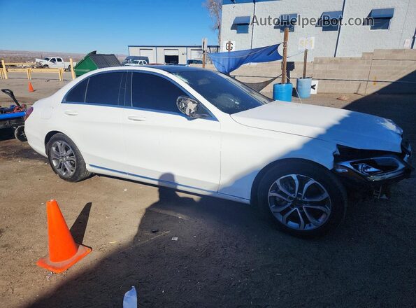 WDDWF4JB5JR421392 2018 MERCEDES-BENZ C White Przód prawy