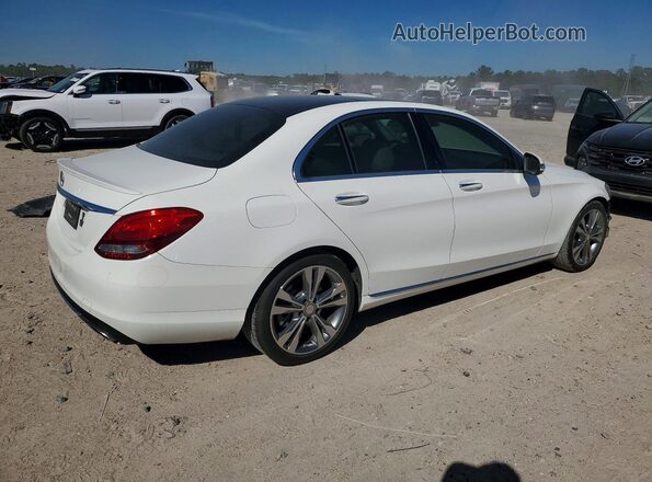 WDDWF4JB6GR136211 2016 MERCEDES-BENZ C White Задня права чверть