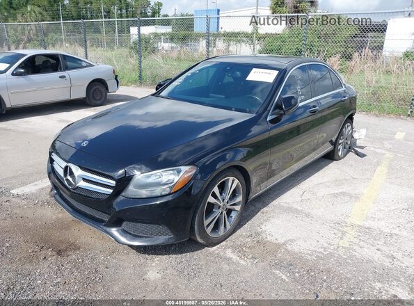 WDDWF4JB6JR329899 2018 MERCEDES-BENZ C-CLASS Black Vista tres cuartos delantera izquierda
