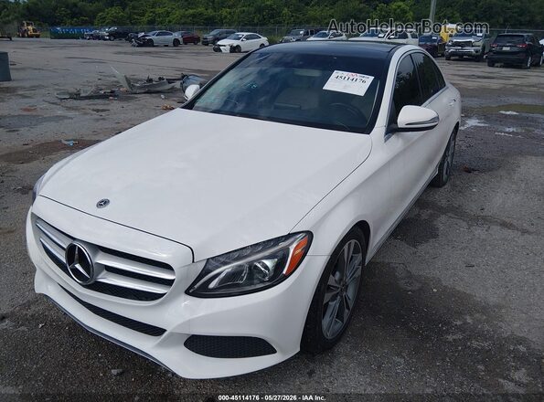 WDDWF4JB7JR390954 2018 MERCEDES-BENZ C-CLASS White Դիմացի տեսք