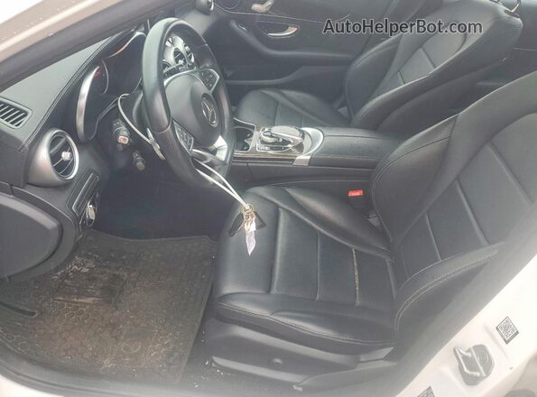 WDDWF4KB1GR140763 2016 MERCEDES-BENZ C Белый Вид салона спереди
