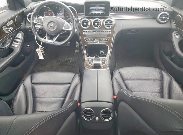 WDDWF4KB1GR140763 2016 MERCEDES-BENZ C Белый Вид панели приборов