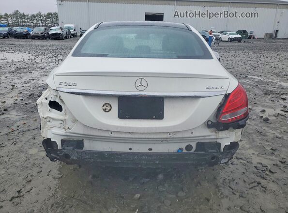 WDDWF4KB1GR140763 2016 MERCEDES-BENZ C Белый Вид сзади