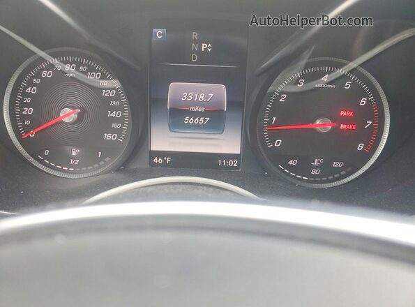 WDDWF4KB1GR140763 2016 MERCEDES-BENZ C Белый Вид щитка приборов