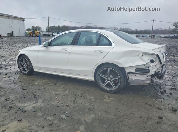 WDDWF4KB1GR140763 2016 MERCEDES-BENZ C Белый Задняя левая четверть