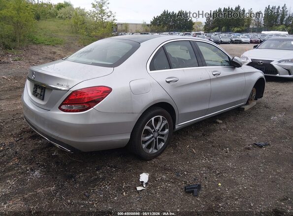 WDDWF4KB1GR150399 2016 MERCEDES-BENZ C-CLASS Silver უკანა მარჯვენა