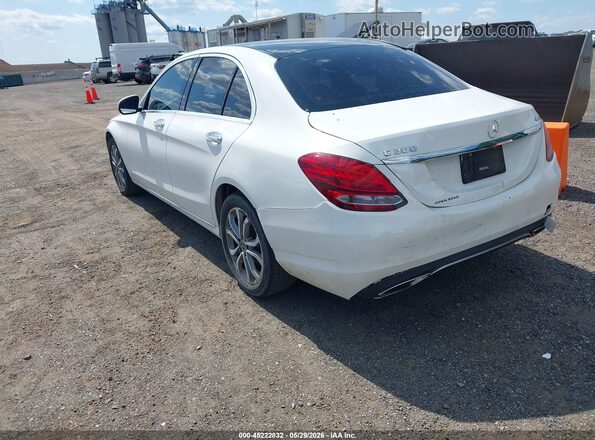WDDWF4KB5JR326846 2018 MERCEDES-BENZ C-CLASS White Trasero izquierdo
