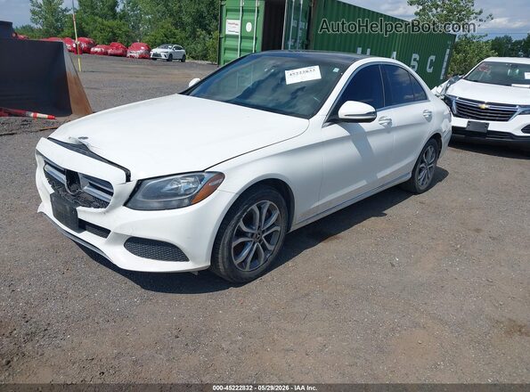 WDDWF4KB5JR326846 2018 MERCEDES-BENZ C-CLASS White Vista tres cuartos delantera izquierda