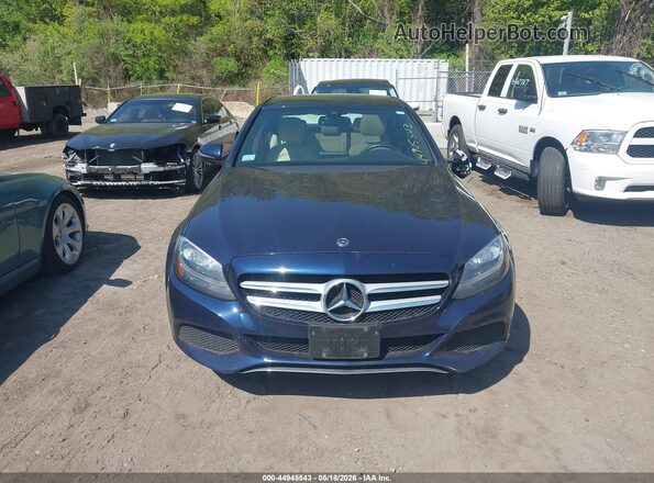 WDDWF4KB6JR416717 2018 MERCEDES-BENZ C-CLASS Blue Vista del cuadro de instrumentos