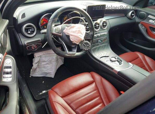 WDDWF4KB8JR403192 2018 MERCEDES-BENZ C Синий 