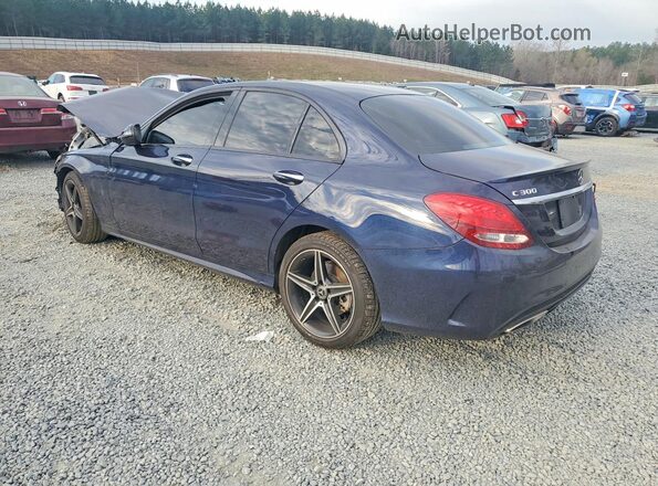WDDWF4KB8JR403192 2018 MERCEDES-BENZ C Синий 