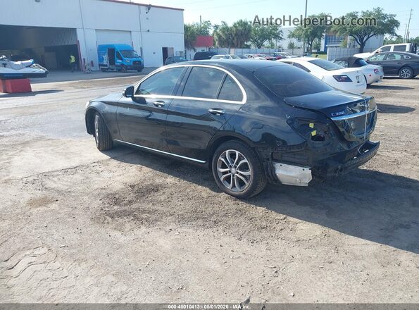 WDDWF4KB9HR241213 2017 MERCEDES-BENZ C-CLASS Черный Задняя левая четверть
