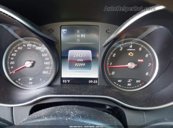 WDDWF4KB9HR241213 2017 MERCEDES-BENZ C-CLASS Черный Вид задних сидений