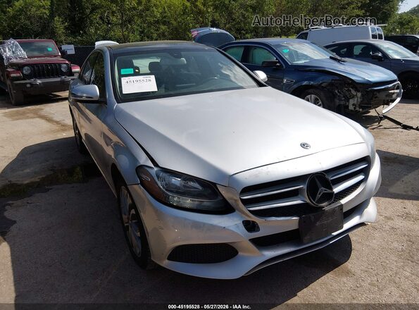 WDDWF4KB9JR339292 2018 MERCEDES-BENZ C-CLASS Silver Դիմացի տեսք