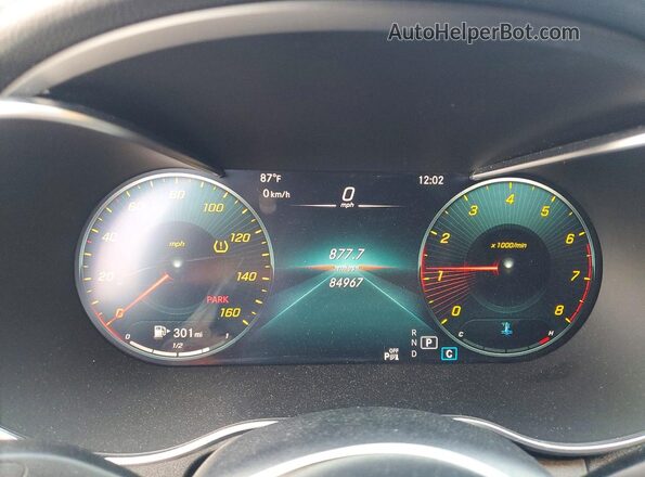 WDDWF8DB2LR527062 2020 MERCEDES-BENZ C Серый Вид щитка приборов