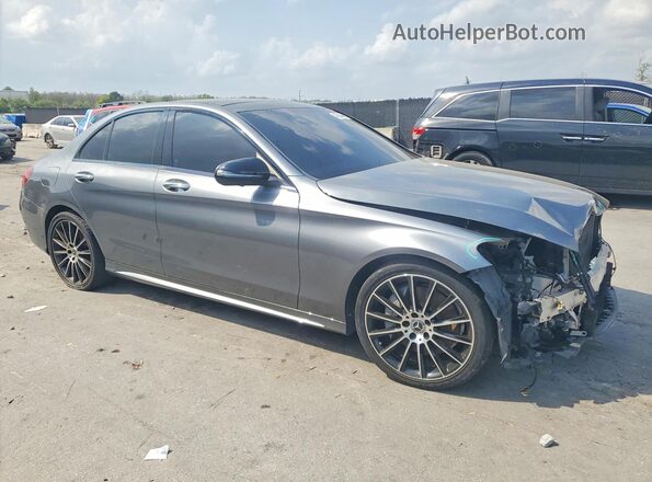 WDDWF8DB2LR527062 2020 MERCEDES-BENZ C Серый Передняя правая четверть