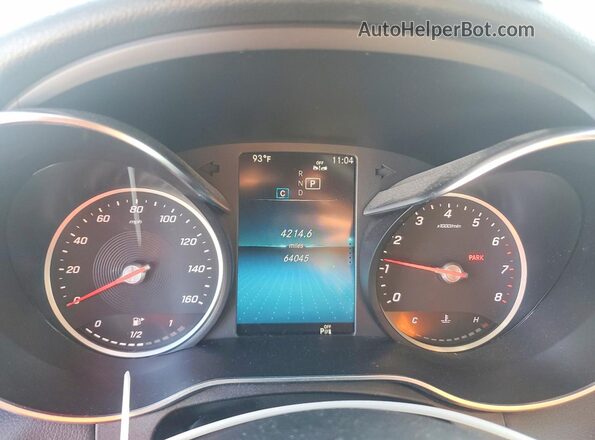 WDDWF8DB4LR543425 2020 MERCEDES-BENZ C Black ხელსაწყოთა პანელის ხედი