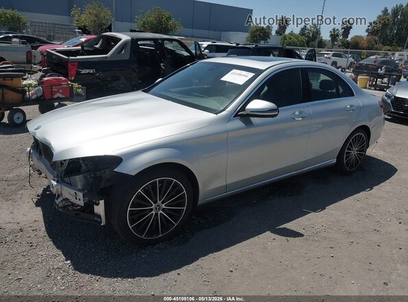 WDDWF8DB7LR545959 2020 MERCEDES-BENZ C-CLASS Silver Առջևի ձախ երեք քառորդ տեսարան