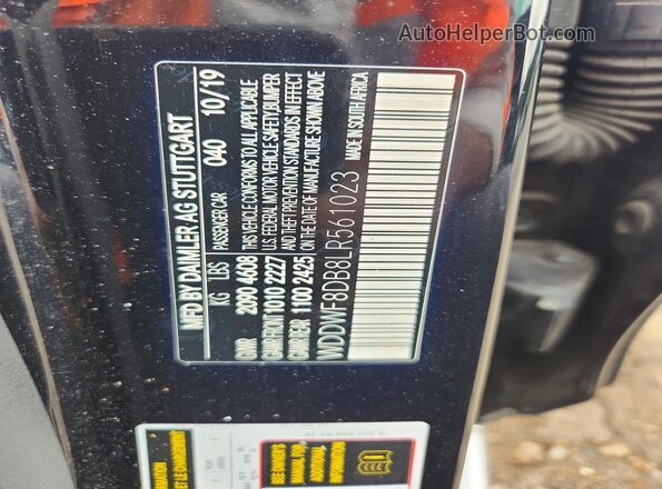 WDDWF8DB8LR561023 2020 MERCEDES-BENZ C Black 