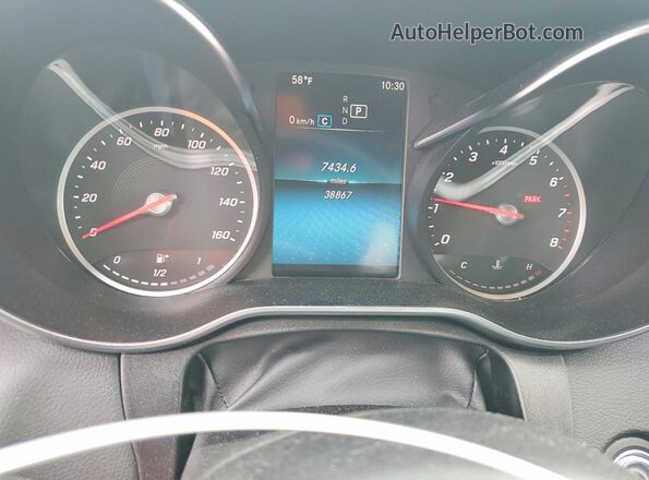 WDDWF8EB0LR544764 2020 MERCEDES-BENZ C Gray Vista del cuadro de instrumentos