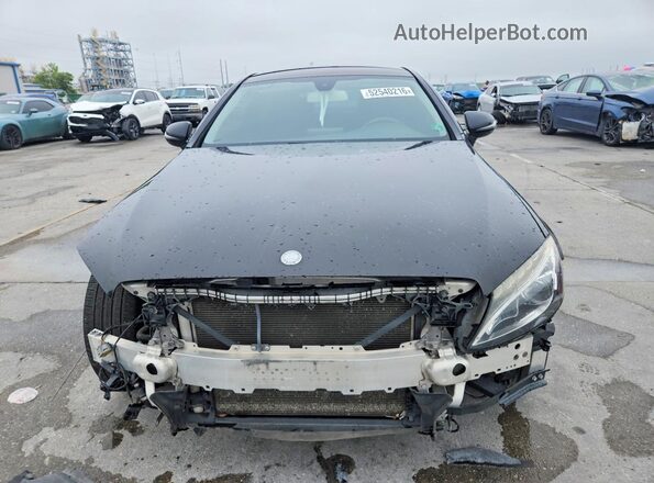 WDDWJ4JB3HF369741 2017 MERCEDES-BENZ C Black Front view