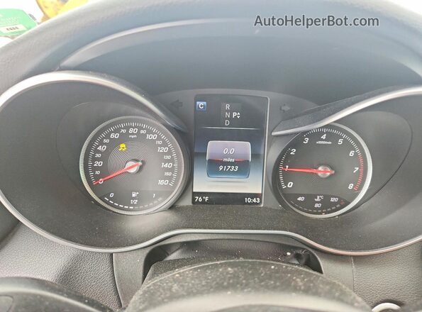 WDDWJ4JB3HF369741 2017 MERCEDES-BENZ C Black Instrument cluster view