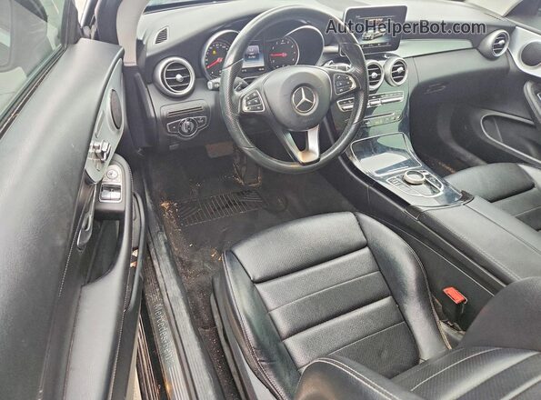 WDDWJ4JB3HF369741 2017 MERCEDES-BENZ C Black Dashboard view